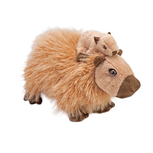 Capybara mom & baby