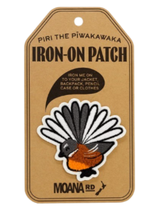 Iron-on Patch Piri the Piwakawaka