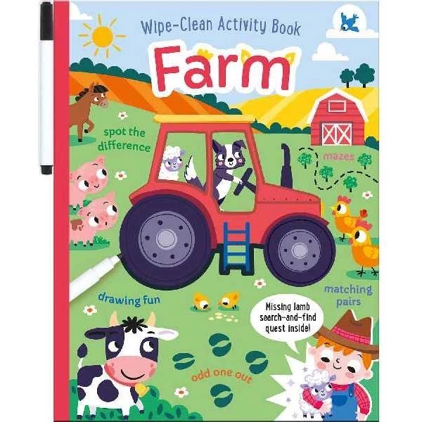 Wipe-clean activity book - Farm