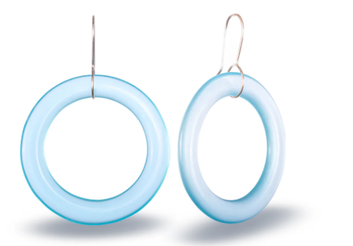 Glass Small Hoop Earrings