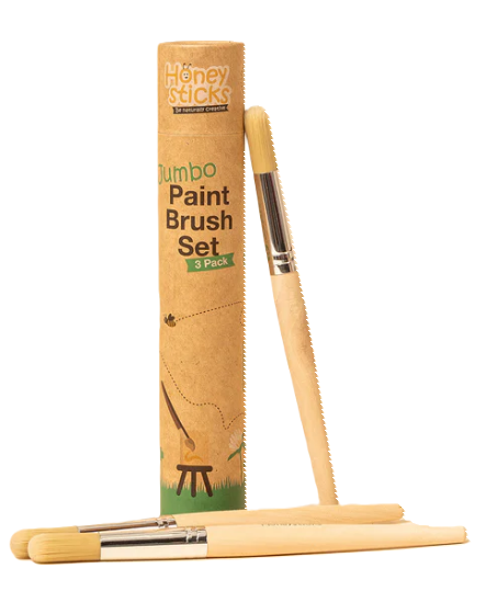 Honeysticks Jumbo Paintbrush 3pk