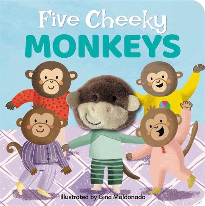 Five Cheeky Monkey Finger Puppet Book