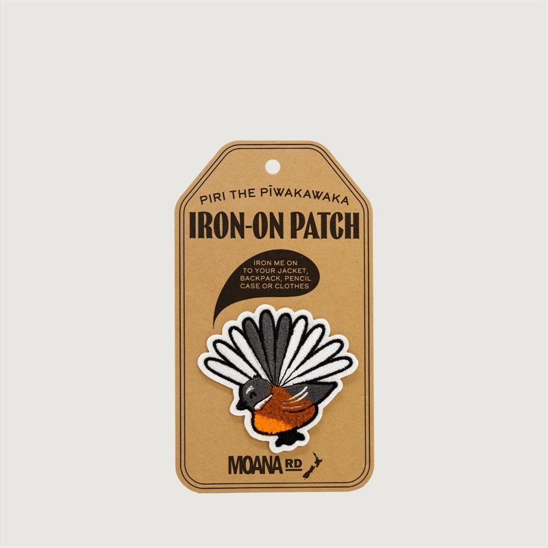 Iron-on Patch Piri the Piwakawaka