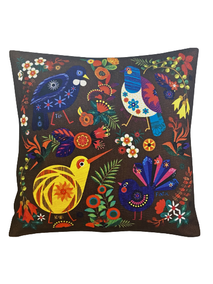 Cushion Cover: Retro Dark Brown