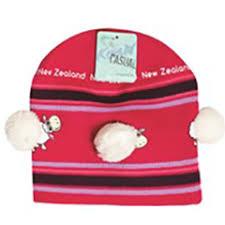 Kids Beanie-Sheep w/Poms