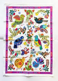 Tea Towel - Retro Birds