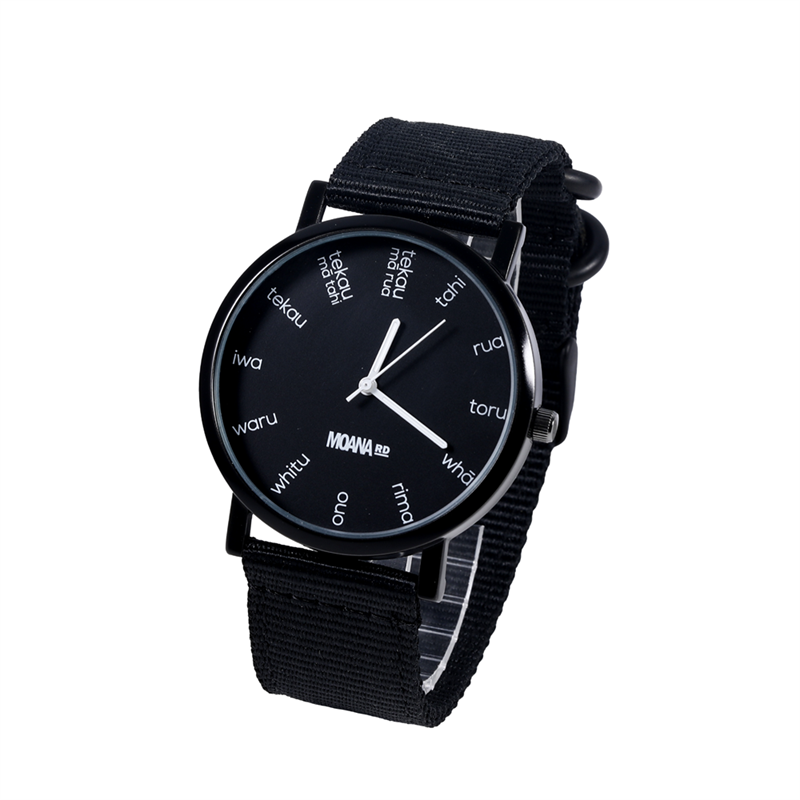 Mangu (Black) Te Reo Watch