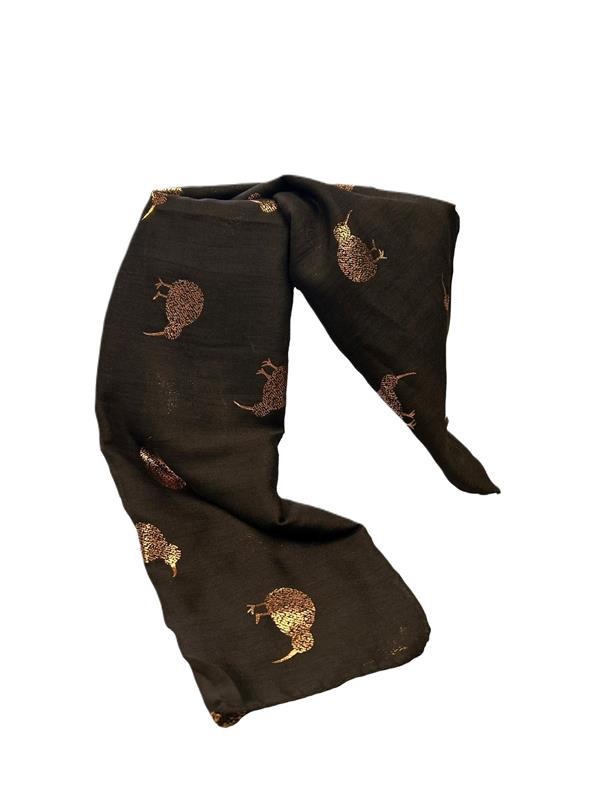 Kiwi Scarf - Mangu (Black)